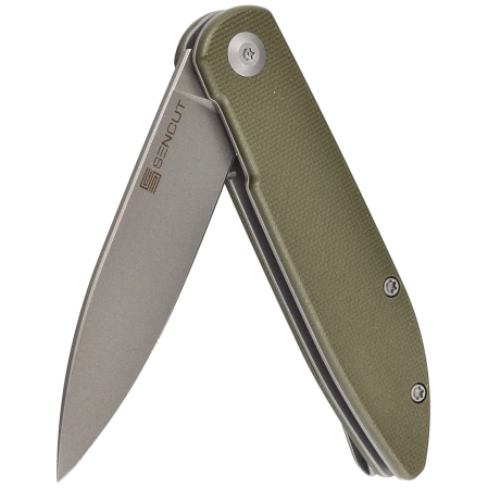 Nóż składany Sencut Bocll II OD Green G10, Gray Stonewashed D2 by Brad Zinker (S22019-4)