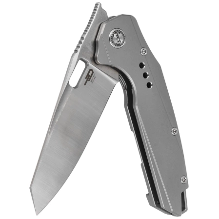 Bestech Nyxie Grey Titanium, Stonewashed/Satin CPM S35VN by Todd Knife and Tool Knife (BT2209A)