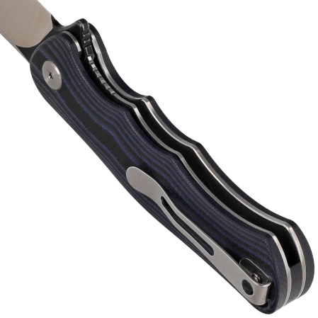 Nóż składany Bestech Bobcat Black / Blue G10, Black Stonewashed / Satin D2 (BG22D-2)