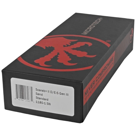 Microtech Scarab II Gen III D/E-S OTF Knife Sand Aluminum, Black M390MK by Tony Marfione (1180-1SN)