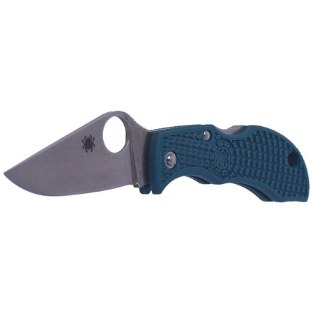 Spyderco Manbug Blue FRN K390 Plain Knife (MFPK390)