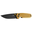 Bestechman Velix Knife Yellow G10, Black PVD 14C28N by Ostap Hel (BMK07E)