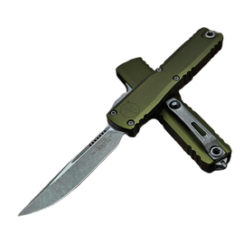 Microtech Ultratech Gen IV S/E OTF Knife OD Green Aluminum, Apocalyptic M390MK by Tony Marfione (11214-10APOD)
