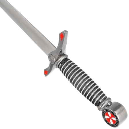 Decor Habitat Templar Dagger Black/Silver ABS, Satin (S0302)