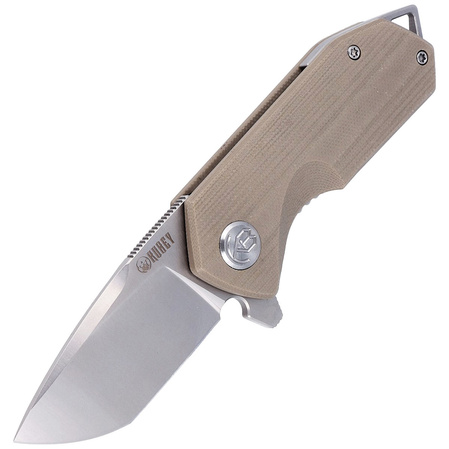 Kubey Campe KU203G Knife Khaki G10, Bead Blasted D2