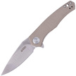 Kubey Knife Cadmus Tan G10, Satin D2 by Max (KU055C)
