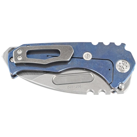 Medford Praetorian Genesis T Drop Point Blue, STD HW/Clip, NP3 Breaker, Tumbled S45VN (MK029STD-37A2-TSCS-BN)
