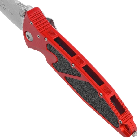 Microtech Socom Elite S/E-M Red Aluminum, Stonewashed M390 by Tony Marfione (160-10RD)