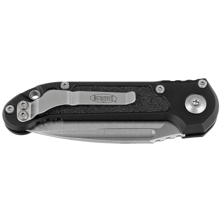 Microtech LUDT Gen III S/E Automatic Knife Black Aluminum, Stonewashed P/S M390MK by Tony Marfione (1135-11)