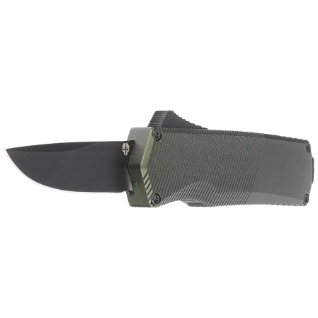 Nóż automatyczny OTF Tekto A5 Spry Mini D/P OD Green Aluminium, Black CPM S35VN