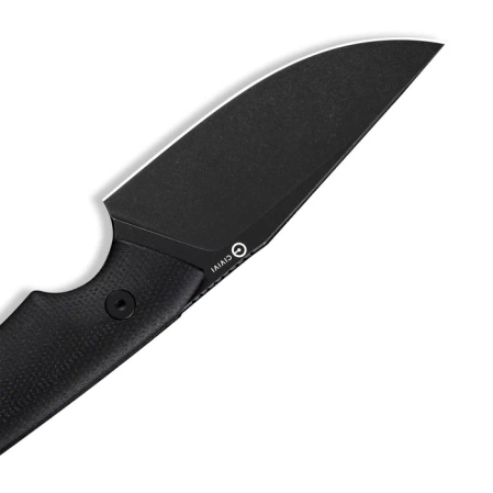 Civivi Gander Knife Black Canvas Micarta, Black Stonewashed 14C28N by Matt Gentry (C24058B-2)
