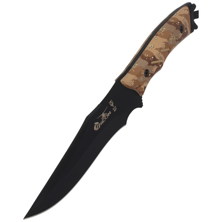 Muela Typhoon-DES.N Desert Camo Soft Touch, Black X50CrMoV15 knife