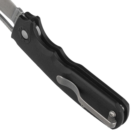 Demko Shark Cub Slicer Shark Knife Black GRN, Stonewashed AUS10A by Andrew Demko (SC-10A-GRNBLK-SS)