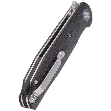 Nóż składany Bestech Ascot Carbon Fiber / Black G10, Satin D2 (BG19A)