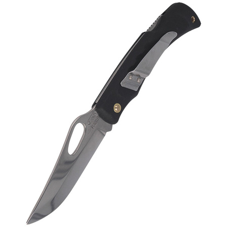 Nóż składany Mikov Crocodile Clip Point Black ABS, Mirror, Klips (243-NH-1/B BLACK/CLIP)