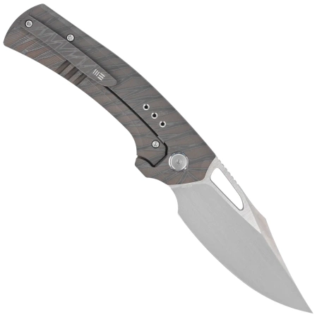 Nóż składany WE Knife Nefaris LE No 051/160 Tiger Stripe Titanium, Hand Rubbed Satin CPM 20CV (WE22040D-4)