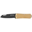 Fox Vulpis Brass, Black Top Shield M390 Pocket Knife (FX-VP130 OTB)