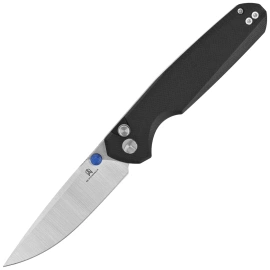 Bestechman Velix Knife Black G10, Satin/Stonewashed 14C28N by Ostap Hel (BMK07A)