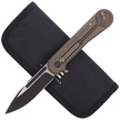 Nóż składany WE Knife Double Helix Bronze Titanium, Black Stonewash CPM S35VN (815A)