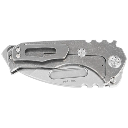 Nóż składany Medford Praetorian Genesis T Tanto Tumbled Titanium, Std HW/Clip, Tumbled S45VN by Greg Medford (MK0294TT-01TM-TSCS-BN)