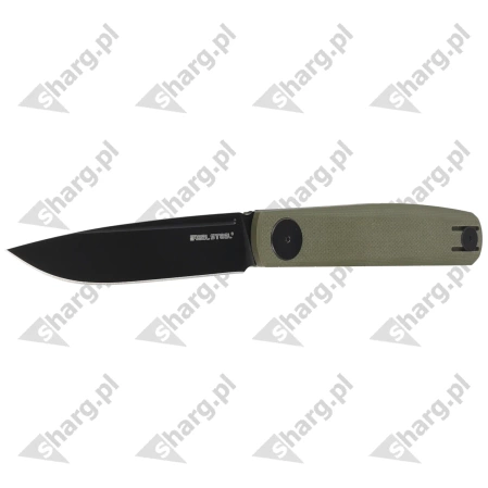Real Steel Knives Gslip Compact Green G10, Black VG-10 by Ostap Hel (7866)