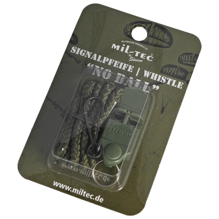 Gwizdek alarmowy Mil-Tec No Ball, Olive (16328100)