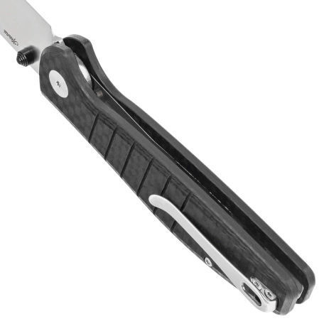 Bestechman Knife Goodboy Black Shredded G10, Stonewashed/Satin D2 by Keanu Alfaro (BMK04K)