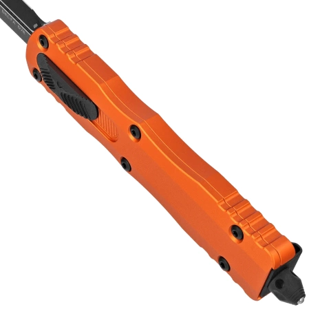 Nóż automatyczny OTF Microtech Dirac Delta D/E Orange Aluminium, Black by Tony Marfione (227-1OR)