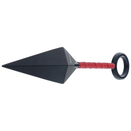 Martinez Albainox Training Knife Maroon Cord, Black Zamak (32678)