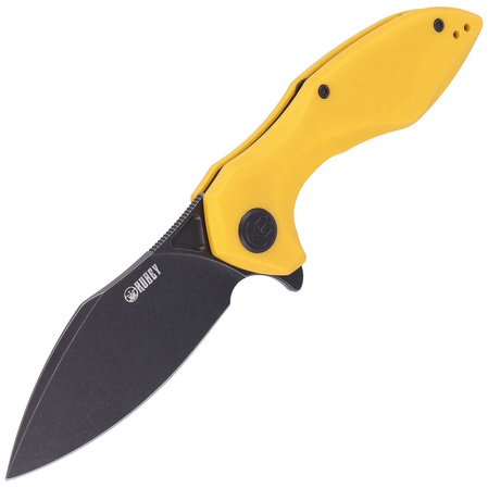 Nóż składany Kubey Noble Yellow G10, Dark Stonewashed D2 (KU236D)