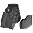 Fobus Rotating Paddle Holster, Glock 19, 19X, 23 (Excluding 23 and 22 Gen 5), 32, 45 Tactical Holster + Flashlights and Laser Protection Units (Excluding 23 and 22 Gen 5) (RBT19G2 Bundle RT)
