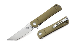 Nóż składany Bestech Kendo Beige G10, Stonewashed / Satin D2 (BG06C-1)
