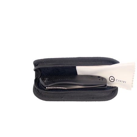 CIVIVI Knife Baklash Black G10 / Carbon Fiber, Satin Finish (C801D)