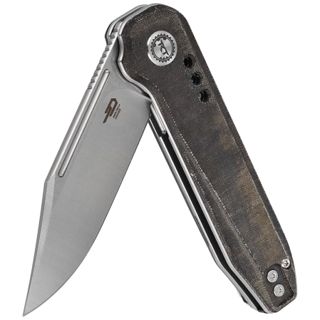 Nóż składany Bestech Syntax CP Green Micarta, Stonewashed/Satin CPM 154CM by Todd Knife and Tool (BG41E)