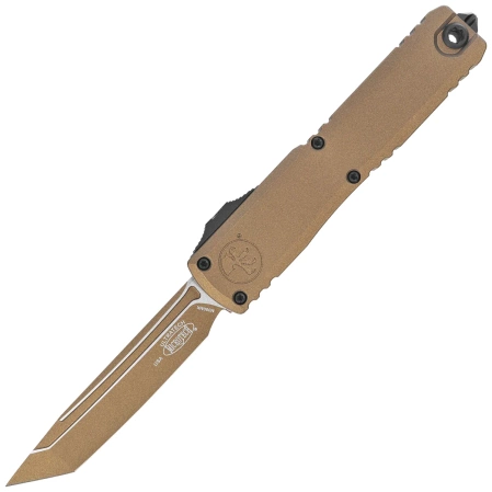 Microtech Ultratech Gen III ZBP T/E OTF Knife Cerakote Burnt Bronze  Aluminum, Cerakote Burnt Bronze M390MK by Tony Marfione (1123-1UB-C19Z4)