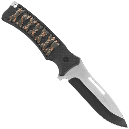 Nóż Martinez Albainox 32796 ABS Black/Camo Stringing, Brushed/Black 3Cr13Mov