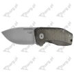 Nóż składany LionSteel Nano Green Canvas Micarta, Satin MagnaCut (NA01 CVG)