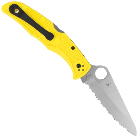Spyderco Pacific Salt 2 FRN Yellow, Spyder H2 Knife (C91SYL2)