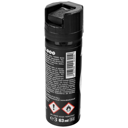 Zestaw 2 gazów pieprzowych i 3 chusteczek Hoernecke Anti-Dog Cone 63 ml - stożek