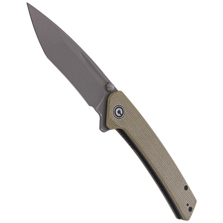 CIVIVI Keen Nadder Olive Micarta, Gray Stonewashed (C2021C)