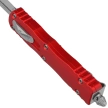 Nóż automatyczny OTF Microtech Dirac D/E Red Aluminium, Stonewashed M390 by Tony Marfione (225-10RD)