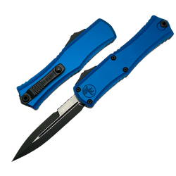 Nóż automatyczny OTF Microtech Hera II Mini Bayonet Tactical Blue Aluminium, Black M390MK by Tony and Sean Marfione (1701M-1BL)
