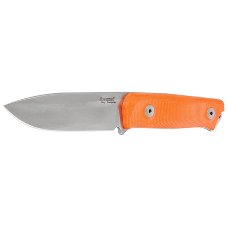 LionSteel Bushcraft Knife Orange G10, Stone Washed Sleipner by Molletta (B41 GOR)
