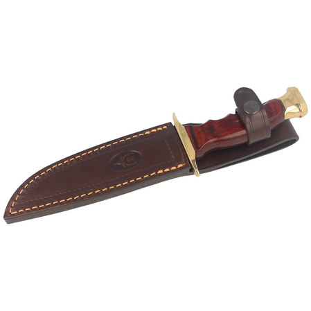 Muela BW-14 Pakka Wood Knife, Satin X50CrMoV15