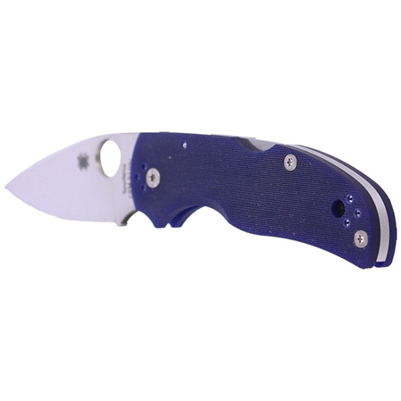 Spyderco Native 5 Knife Dark Blue G10, Satin CPM S110V by Sal, Eric Glesser (C41GPDBL5)