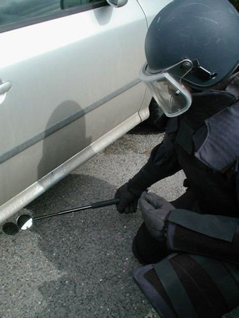 ESP Tactical Mirror Ø 92mm for Expandable Baton, holder (BMO-03 / BMH-03)