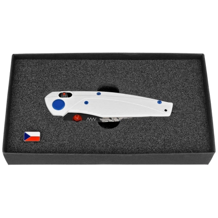 ANV A100 1918 BB Limited Edition No 26/100 Knife White GRN, Black DLC Sleipner (ANVA100-036)