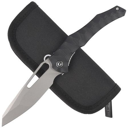 Nóż składany CIVIVI Spiny Dogfish Black G10, Stonewashed 14C28N by Gavko Knives (C22006-1)