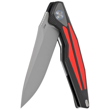 Nóż składany RikeKnife Tulay Black/Red G10, Matted 154CM (RK-Tulay-BR)