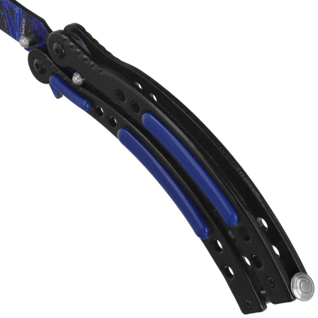Nóż motylek Martinez Albainox Balisong Blue ABS/Black Steel, Colorful Blue 3Cr13Mov (02129)